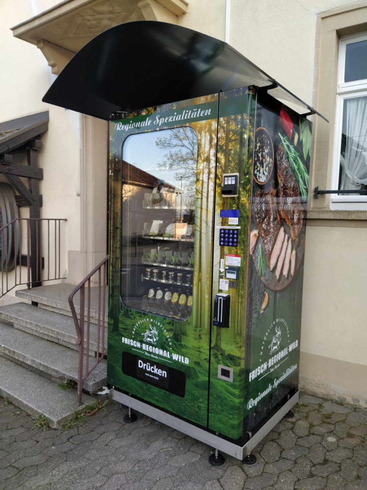 Verkaufsautomat für Fleisch & Bier