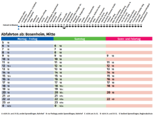 Bus Fahrplan Haltestelle Bosenheim Mitte Linie 630